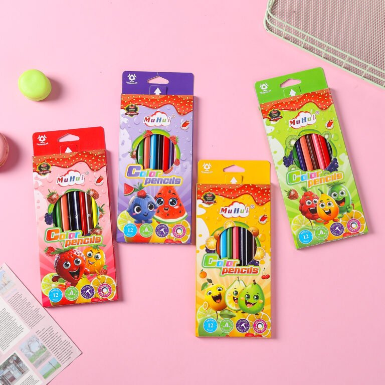 12-Color Triangular Colored Pencils Manufacturer | MUHUI