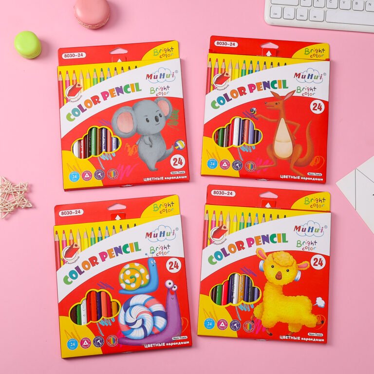 24-Color Triangular Colored Pencils Manufacturer | MUHUI