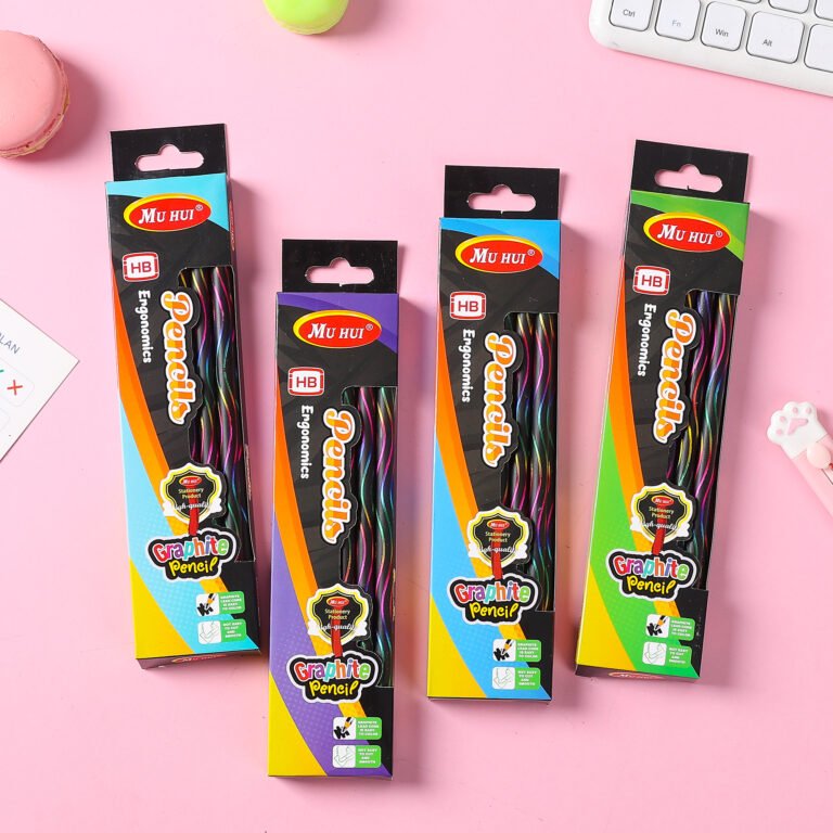 HB Red Round Wooden Pencils Manufacturer | MUHUI